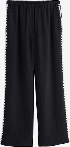Wide leg Pantaloni di Next in nero: frontale