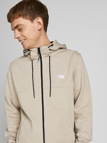 JACK & JONES Кофта на молнии 'Air' в Бежевый