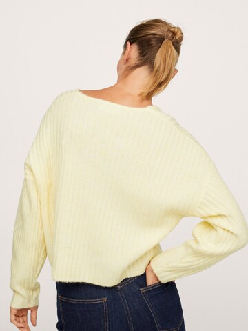 MANGO Sweater 'Picky' in Yellow