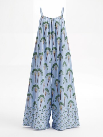 Shop Karey Jumpsuit 'Tropical Paradise Jumpsuit' in Blue: front