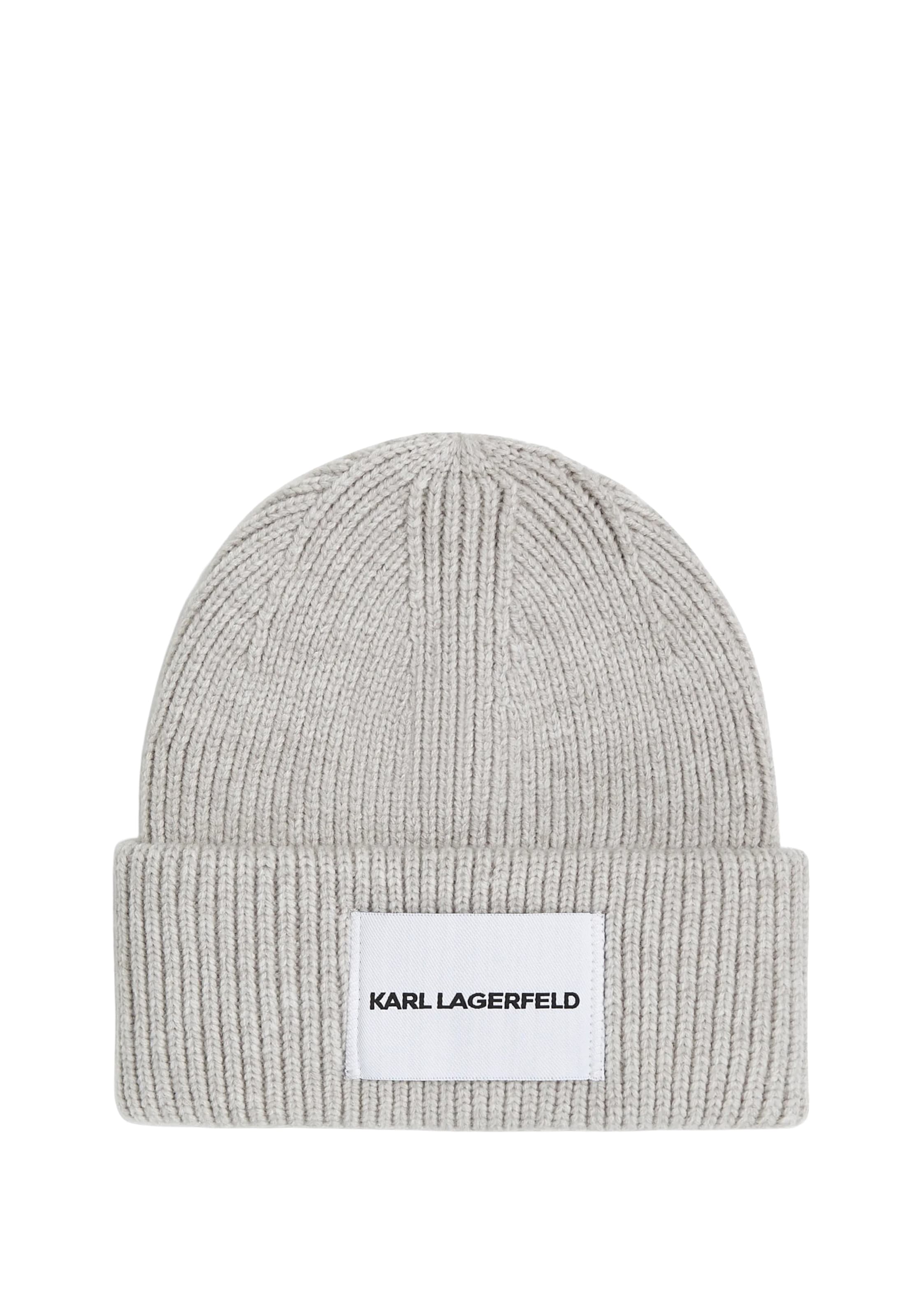 Karl Lagerfeld Beanie 'K/ESSENTIAL' in Grey: front