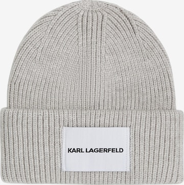 Karl Lagerfeld Czapka 'K/ESSENTIAL' w kolorze szary: przód