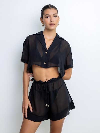 La Michaux Shirt 'QUINN' in Black, Item view