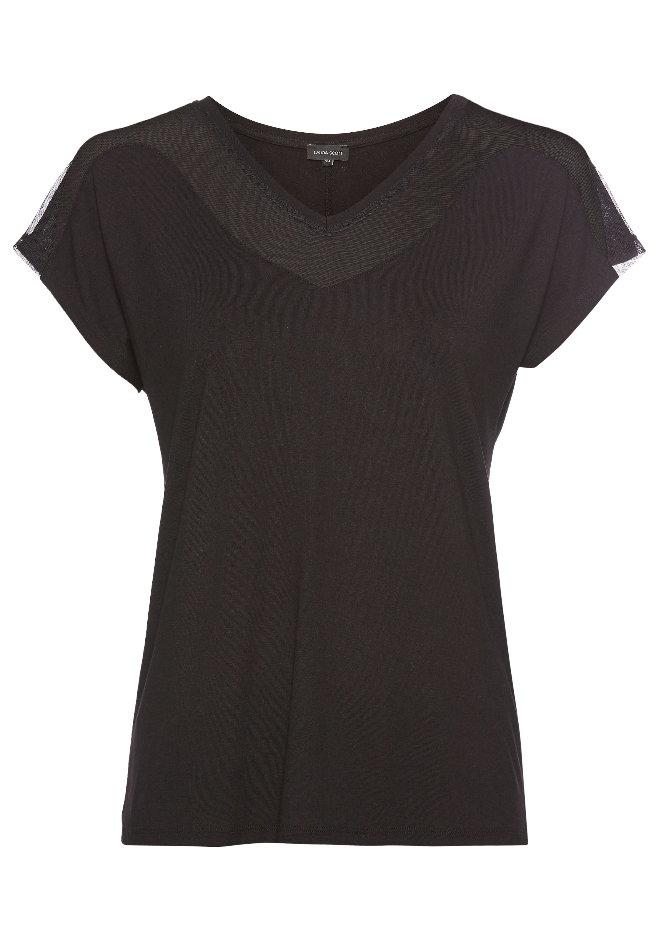 LAURA SCOTT Shirt in Black: front
