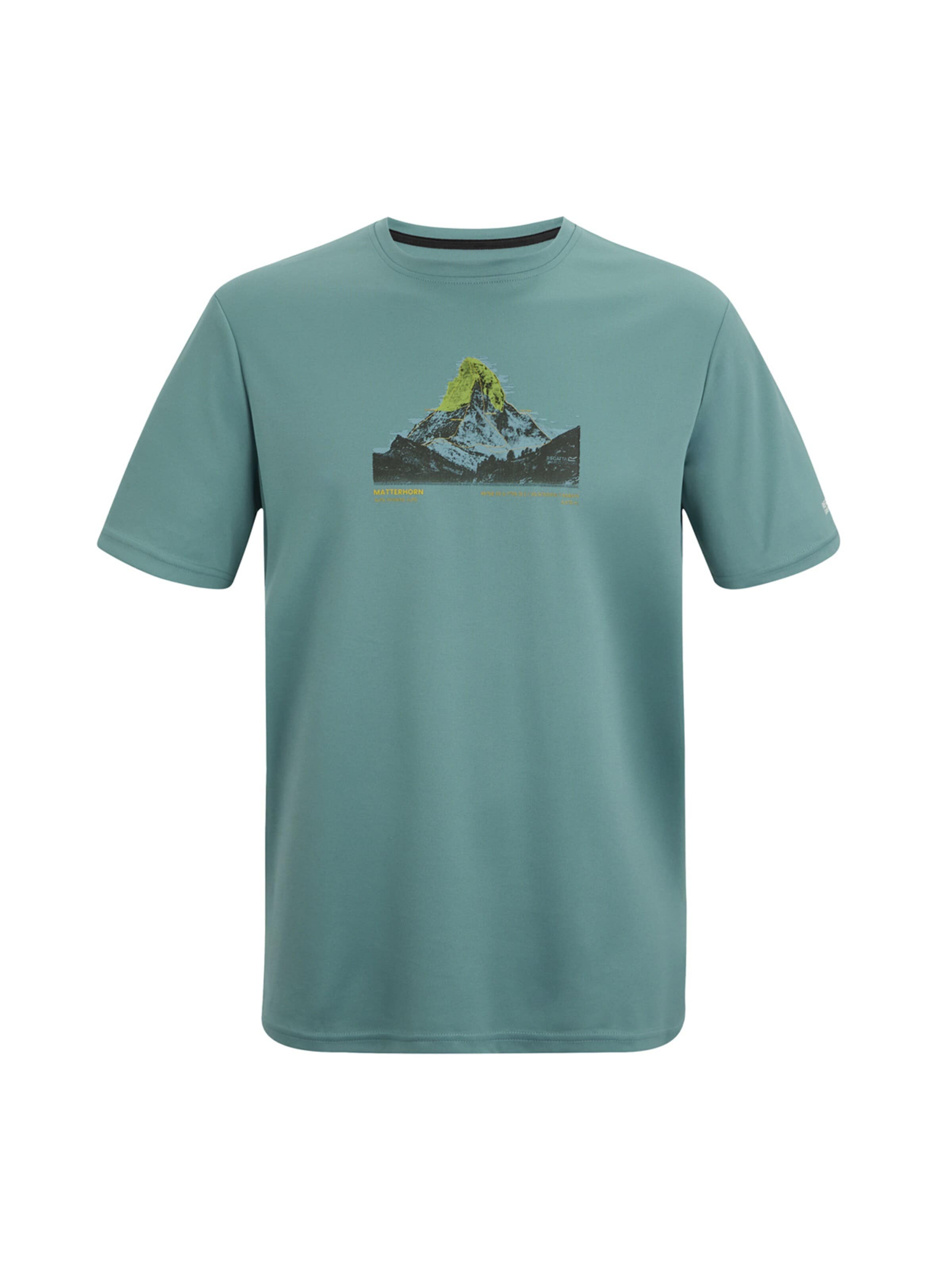 REGATTA Shirt 'Bekleidung Fingal in petrol' in Green: front