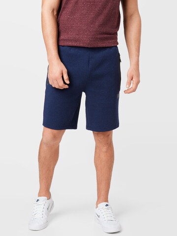 Superdryregular Sportske hlače - plava boja: prednji dio