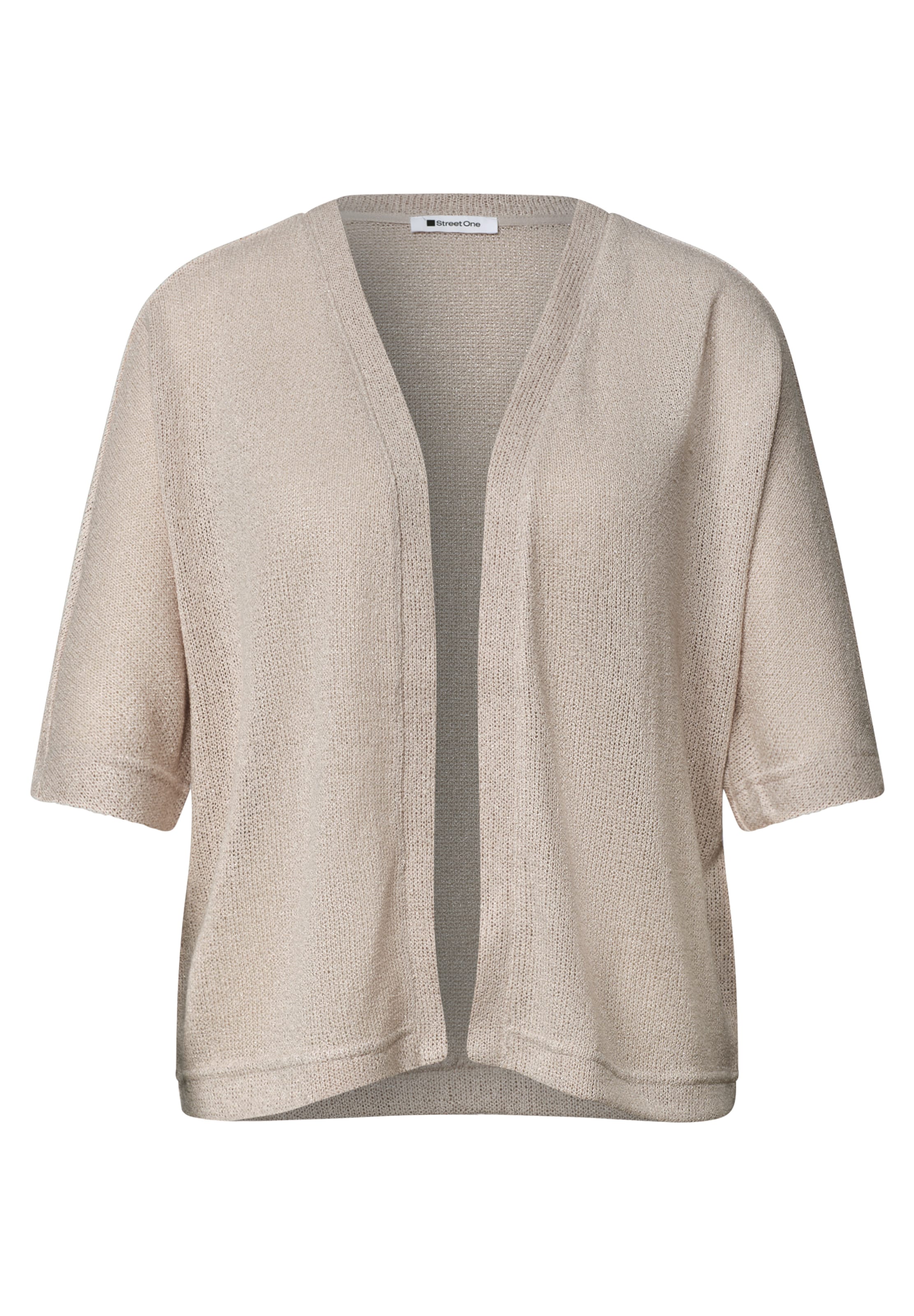 STREET ONE Strickjacke in Beige: Vorderseite