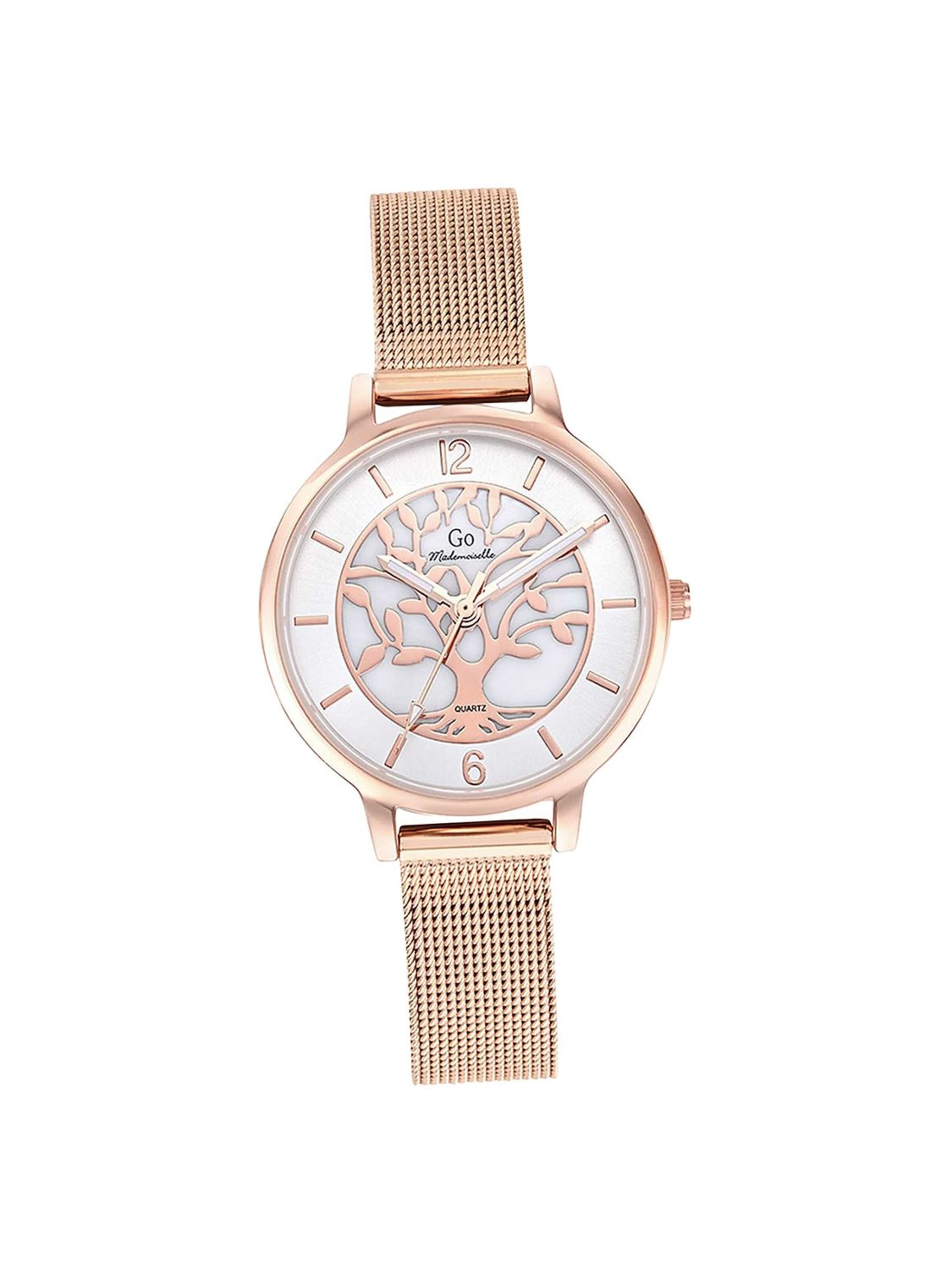 GO GirlOnly - Reloj analógico en oro: frente
