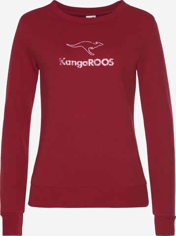 KangaROOS Sweatshirt in Red: front