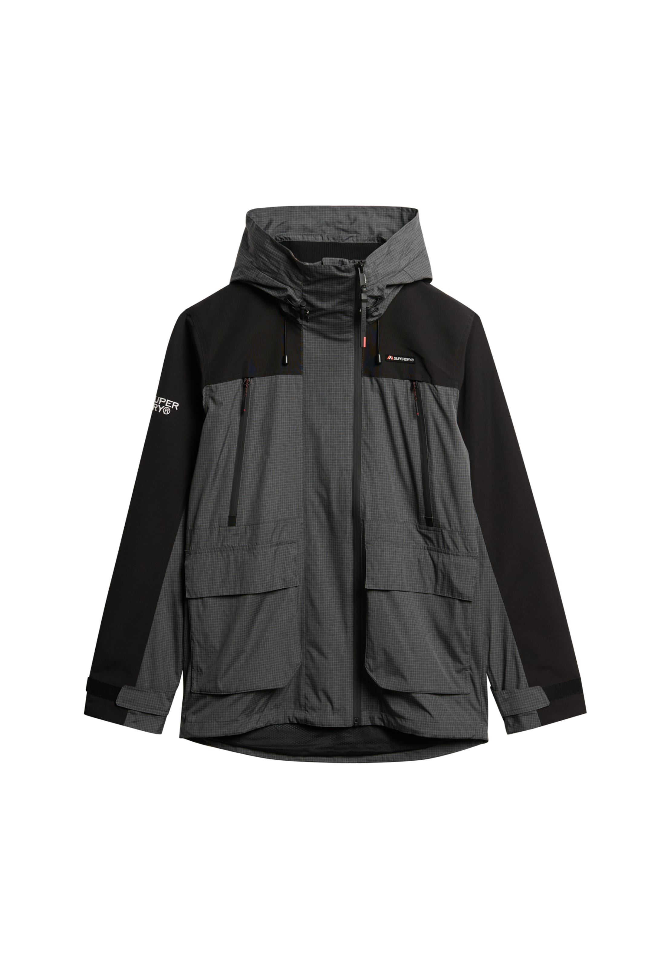 Superdry Winterjas in Grijs: voorkant