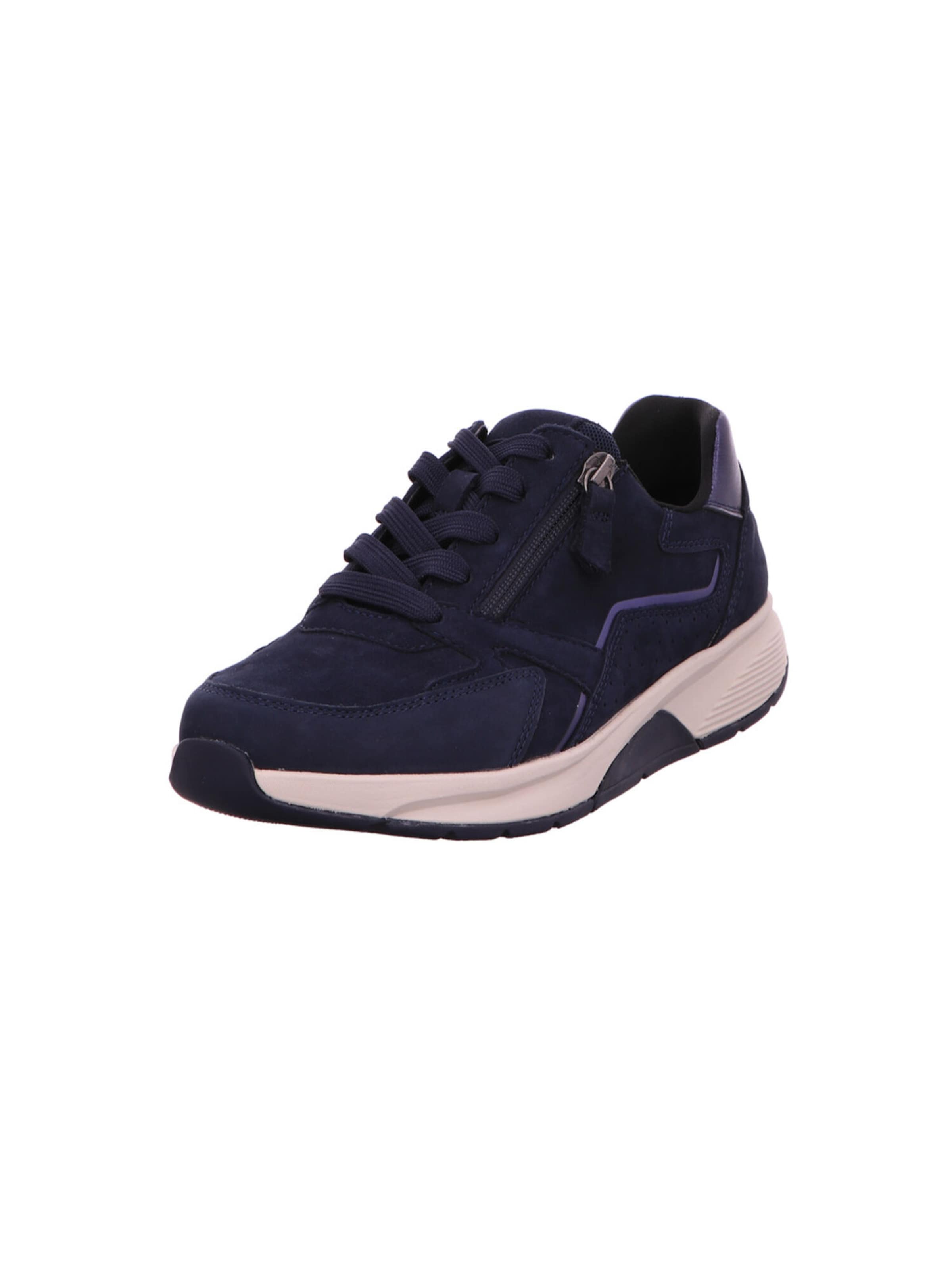 Gabor Rollingsoft Lace-Up Shoes in Blue: front