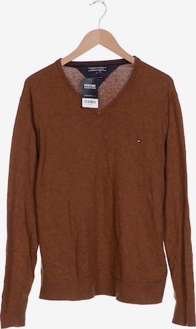 TOMMY HILFIGER Sweater & Cardigan in XXL in Brown: front