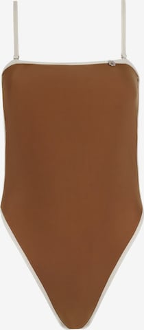 Fascia Costume intero 'Classic' di Acuarela Brand in marrone: frontale