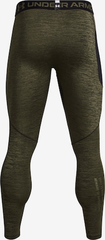 Skinny Pantaloni sportivi 'Cold Gear Twist' di UNDER ARMOUR in verde
