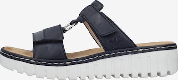 Rieker Pantolette in Blau: Vorderseite