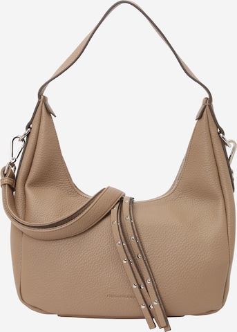 FREDsBRUDER Shoulder Bag 'Feel wild' in Grey: front