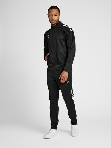 Hummel Athletic Zip-Up Hoodie in Black