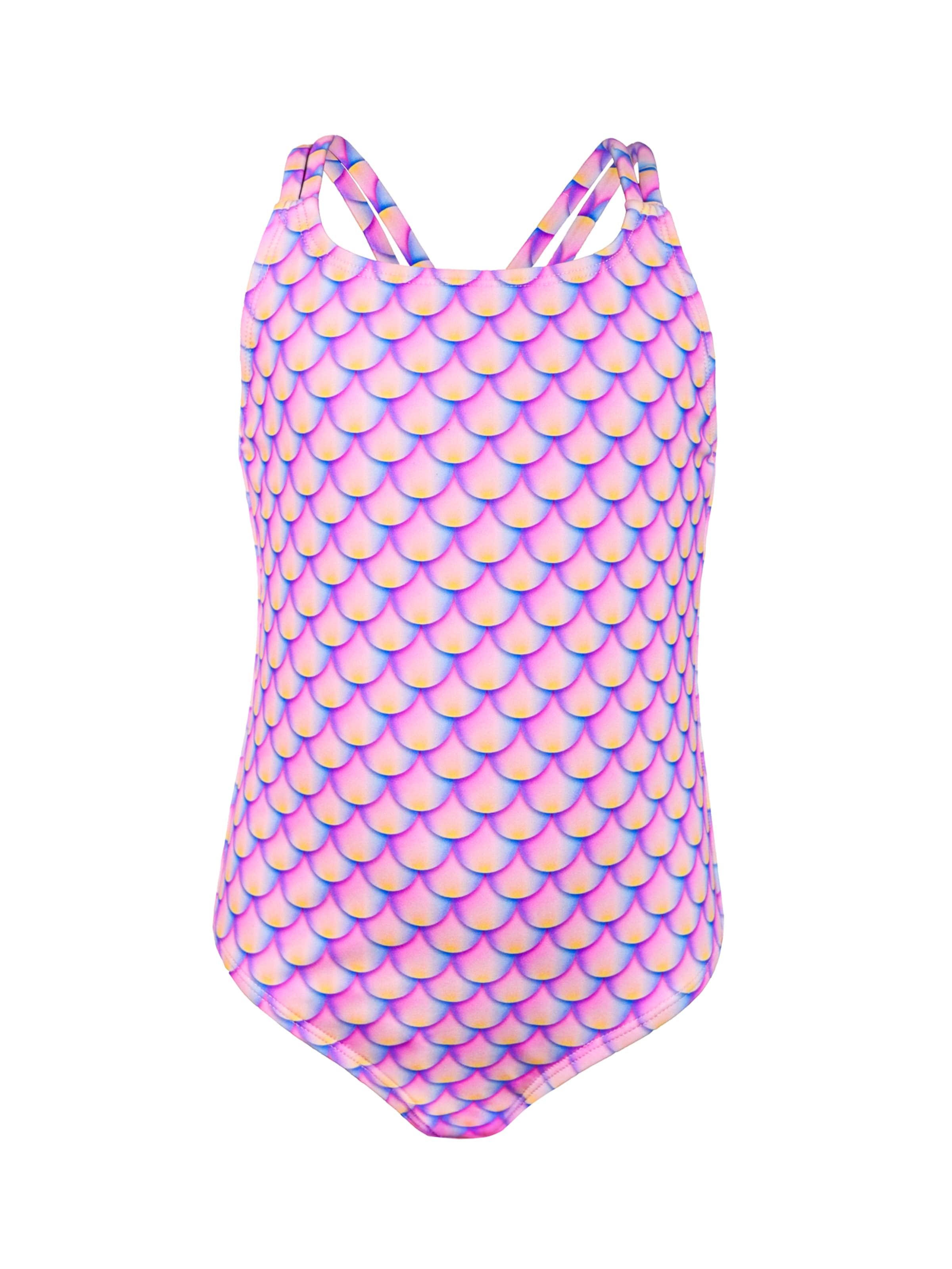 MYLILY Swimsuit 'Regenbogenfisch Badeanzug' in Pink: front