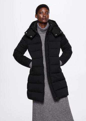 MANGO Winter Coat 'BEGO' in Black: front