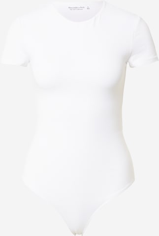 Abercrombie & Fitch Tričkové body – bílá: přední strana