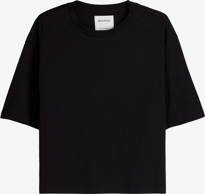 Bershka T-Shirt en noir, Vue avec produit