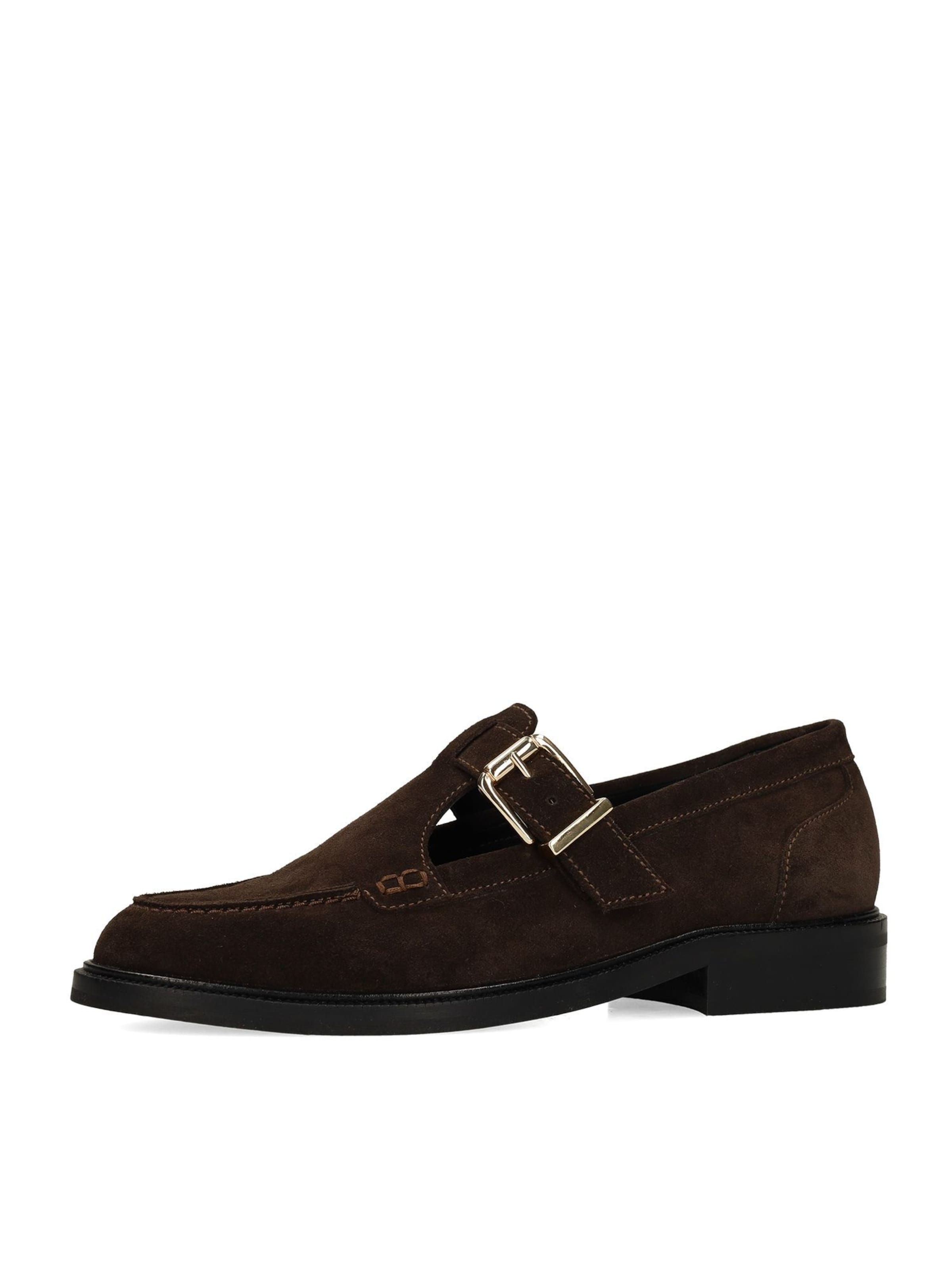 MANFIELD Slipper in Braun: Vorderseite