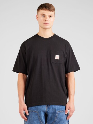 LEVI'S ® Shirt 'SS Workwear Tee' in Zwart: voorkant