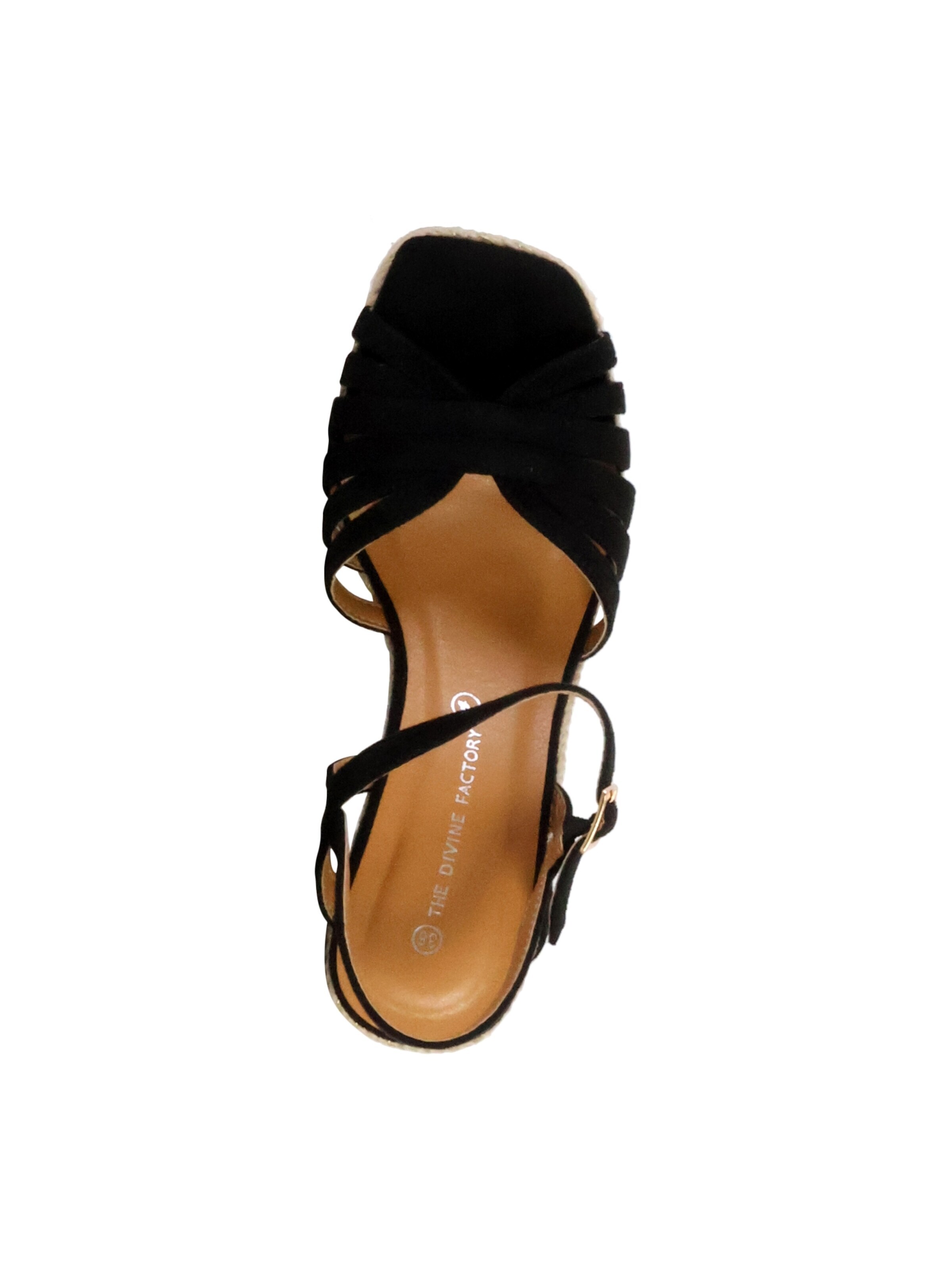 Sandales The Divine Factory en noir