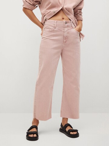 Wide Leg Jean 'Julieta' MANGO en violet : devant