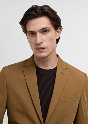 MANGO MAN Slim Fit Sakko 'Paris' in Gelb