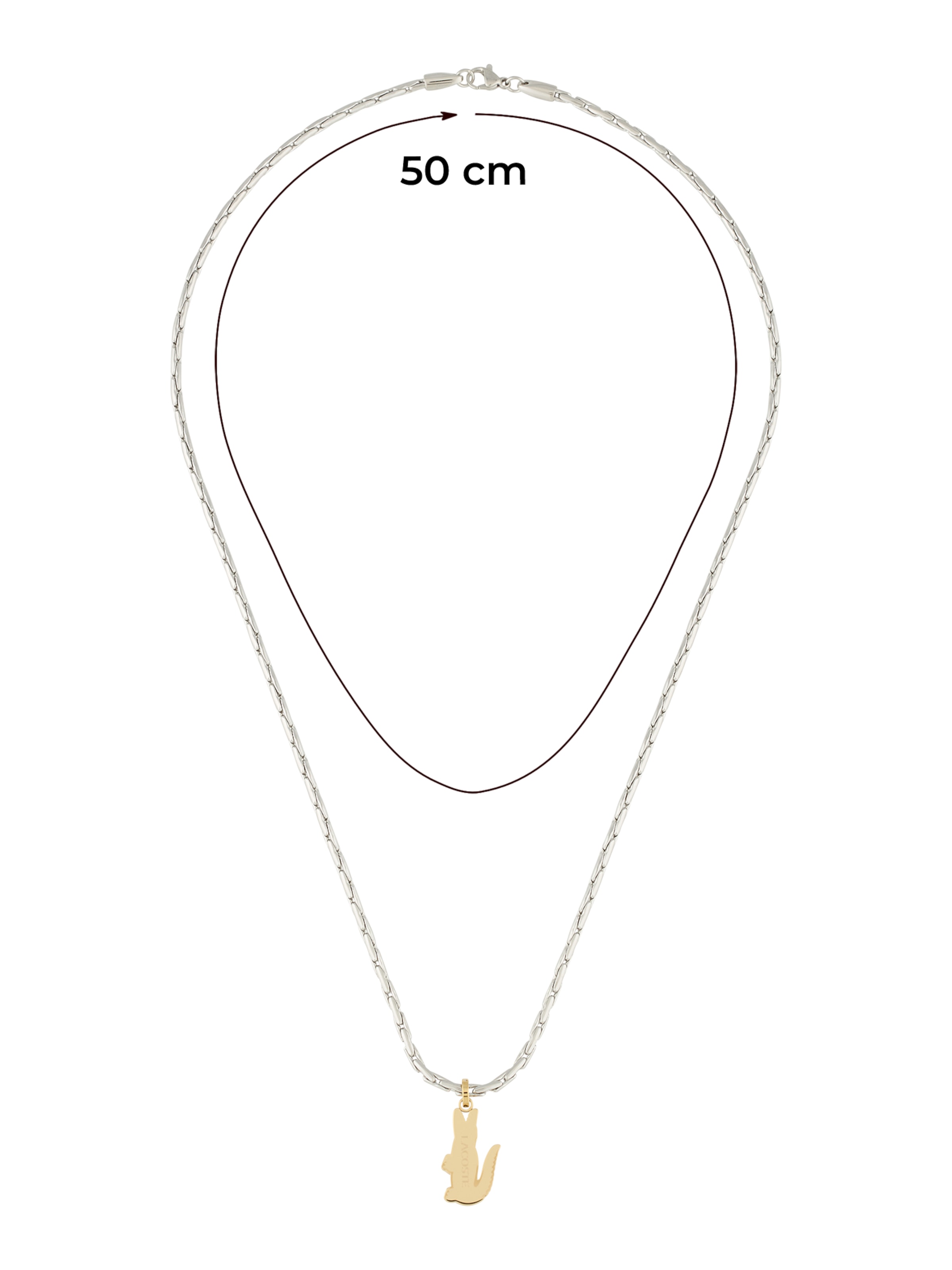 Chaîne 'Arthor' LACOSTE en argent