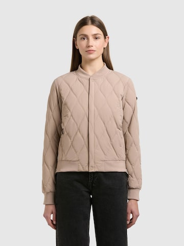 khujo Демисезонная куртка в Бежевый: спереди