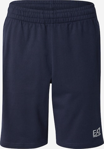 Pantaloni di EA7 Emporio Armani in blu: frontale