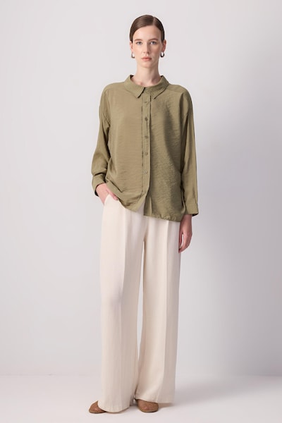 Touche Prive Bluse in oliv, Produktansicht