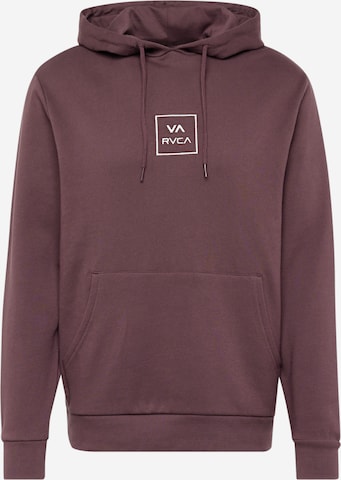RVCA Sweatshirt in Purple: front