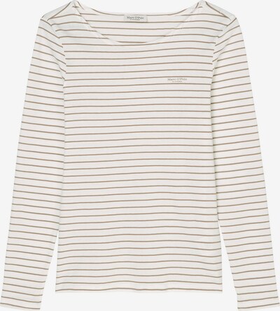 Marc O'Polo Shirt in braun / weiß, Produktansicht
