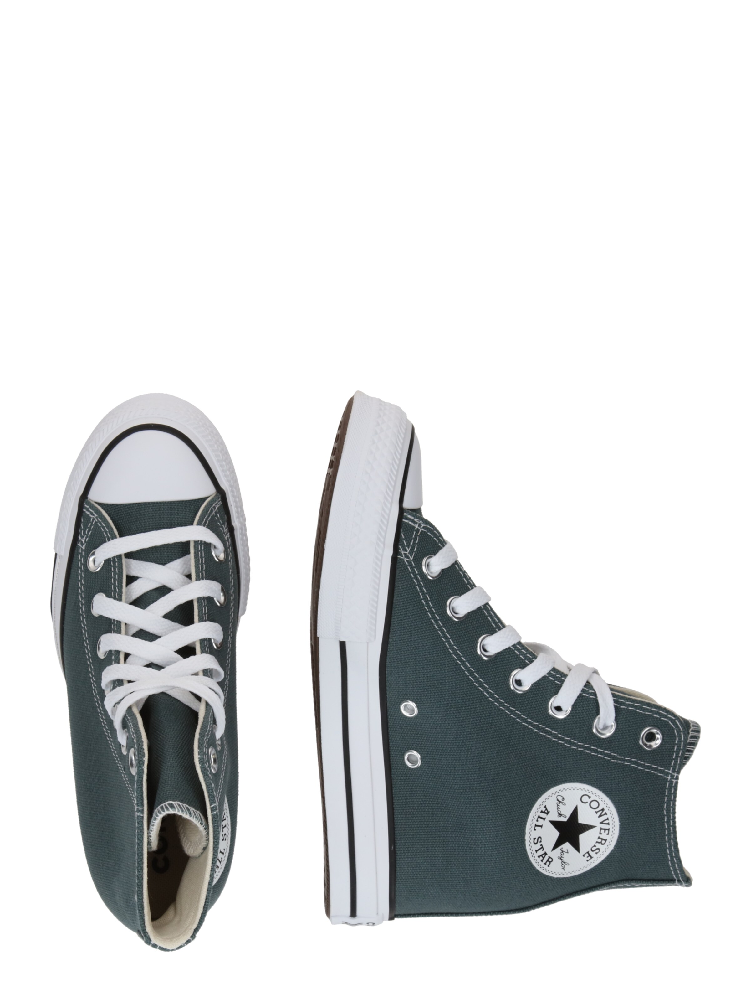 CONVERSE Korkeavartiset tennarit 'CHUCK TAYLOR ALL STAR WEDGE' värissä vihreä