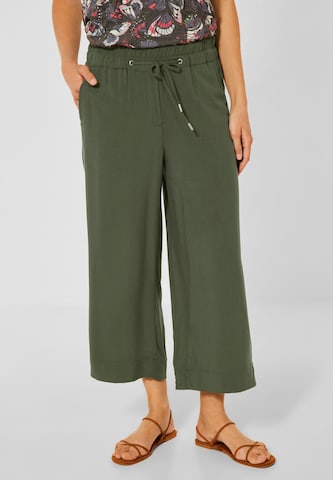 CECIL Loose fit Pants in Green: front