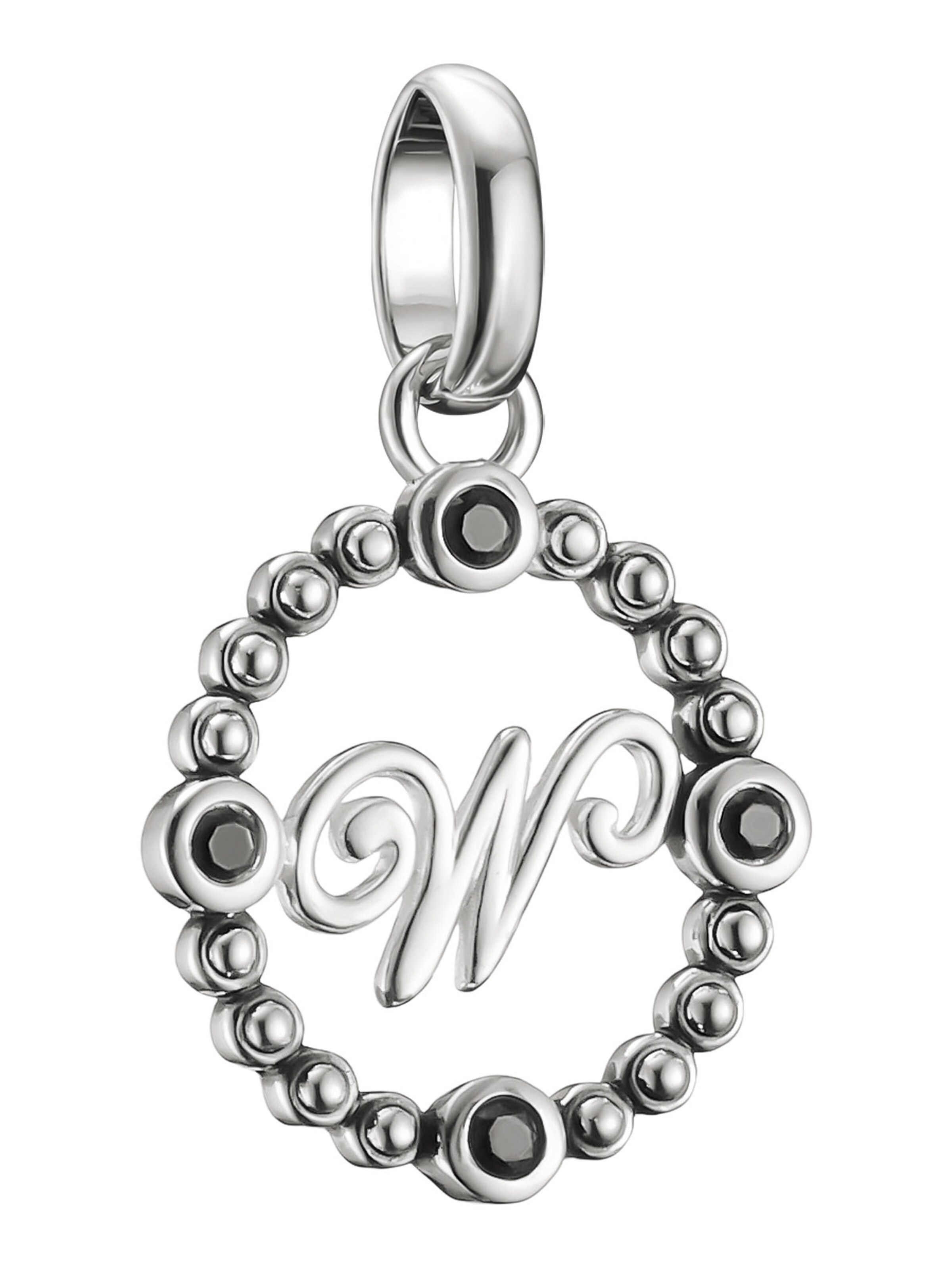 Thomas Sabo Anhänger 'Wednesday W Connect' in Silber: Vorderseite