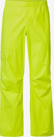 VAUDE Regular Functionele broek ' M Drop P II ' in Groen: voorkant