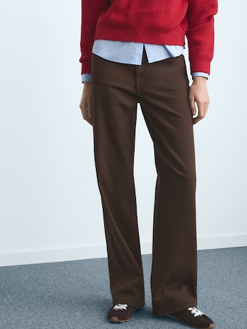 Wide leg Jeans 'DANILA' de la MANGO pe maro: față