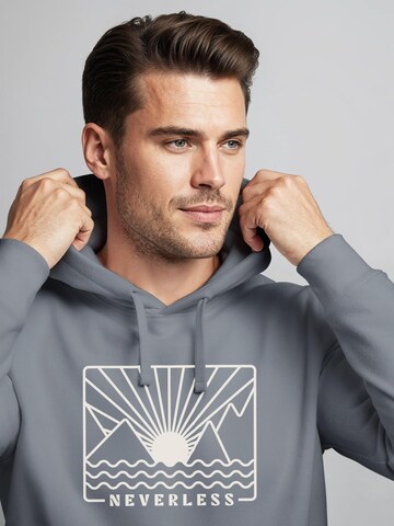 Neverless Sweatshirt 'Sonnenuntergang' in Grey