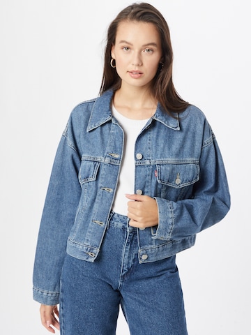 LEVI'S ® Between-Season Jacket 'Cropped Loose Trucker' in Blue: front