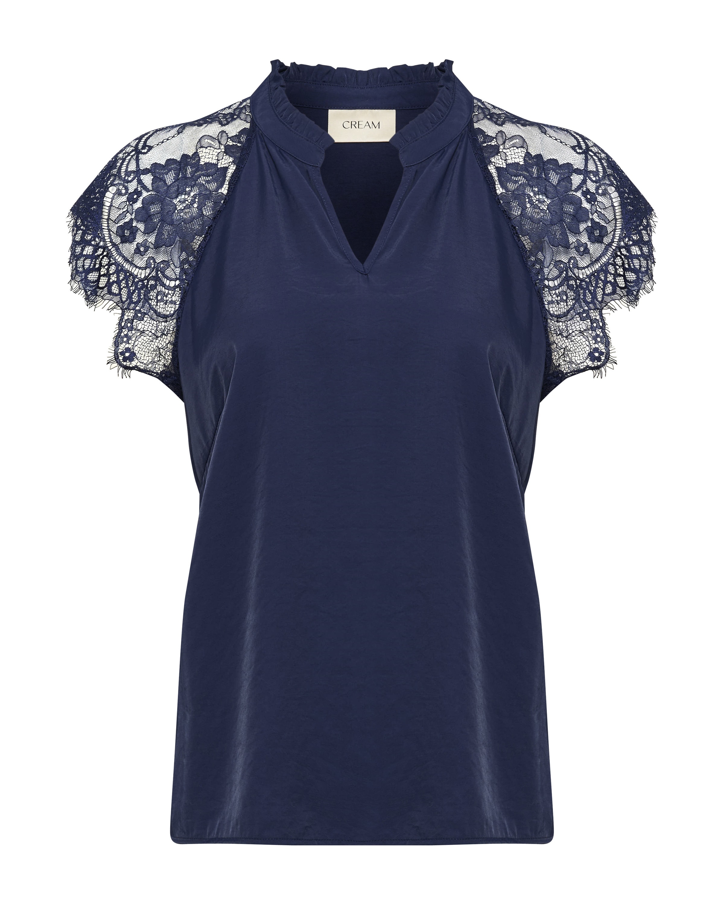 Cream Blúzka 'CR Nola' - Modrá: predná strana