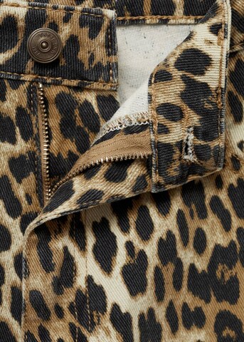 MANGO Loose fit Jeans 'Leo' in Brown
