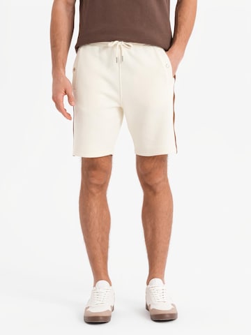 Ombre Regular Broek in Beige: voorkant
