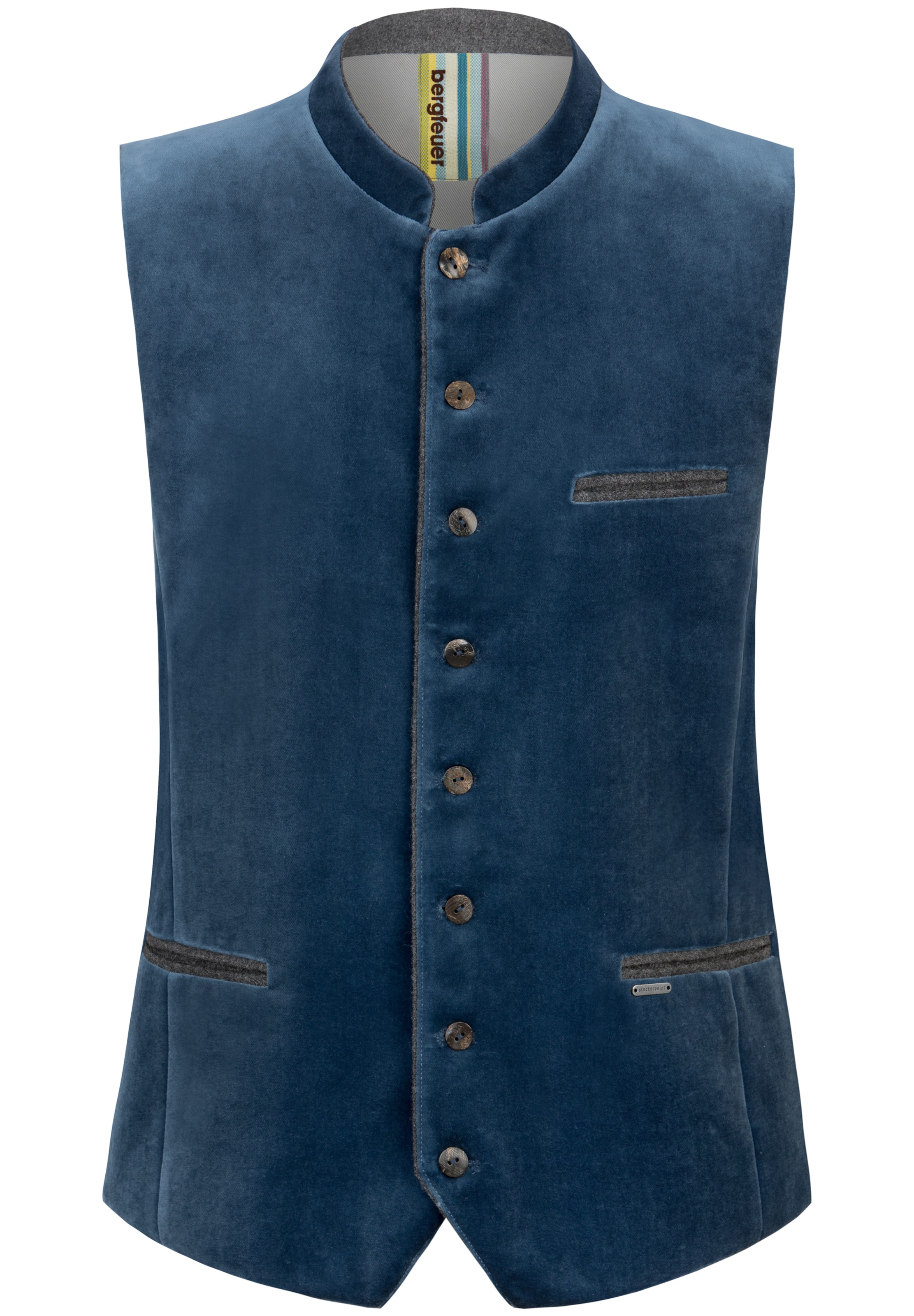 STOCKERPOINT Trachtenweste 'Tozzi' in Blau: Vorderseite