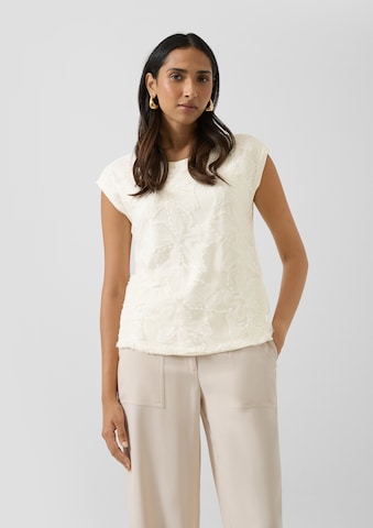 T-shirt s.Oliver en beige : devant