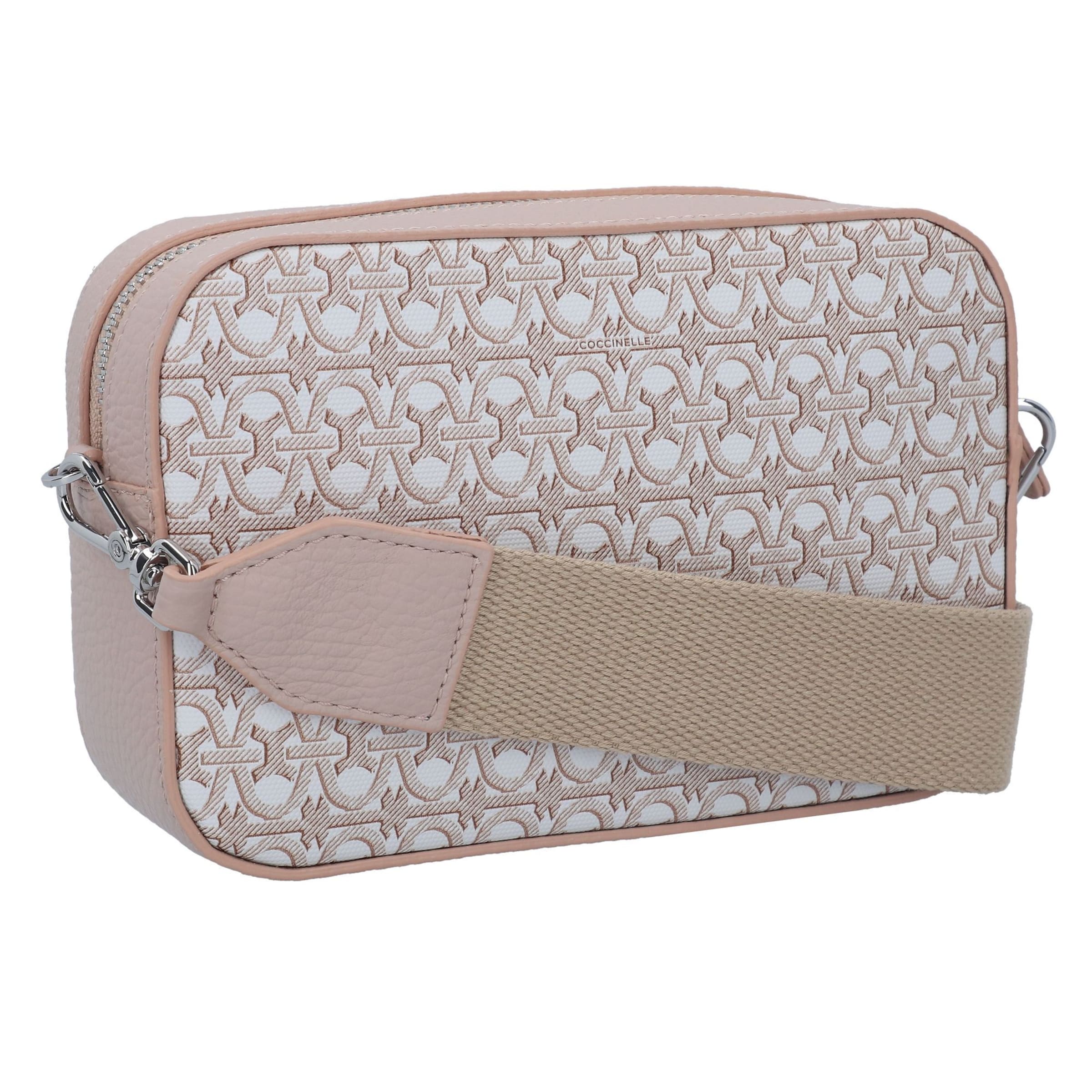 balta Coccinelle Rankinė su ilgu dirželiu 'Tebe'