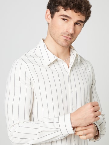 Regular fit Camicia 'Dustin' di Guido Maria Kretschmer Men in bianco